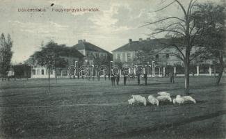 Békéscsaba laktanya, fegyvergyakorlatok