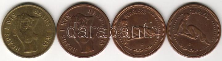 4db modern erotikus bronz zseton T:2