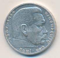 Német 3. Birodalom 1939A 2M Ag "Hindenburg" T:2
German Third Reich 1939A 2 Marks Ag "...