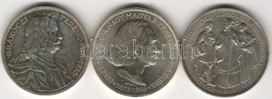 1935-36. "Pázmány" sor 3klf 2P ezüst T:1/2+! Extrém jó állapotban, ritka!