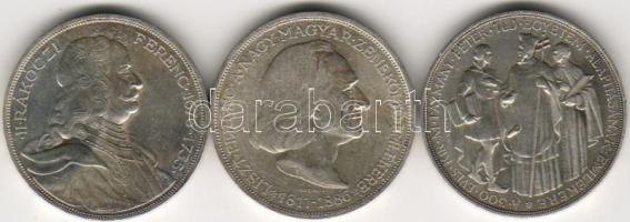 1935-36. "Pázmány" sor 3klf 2P ezüst T:1/2+! Extrém jó állapotban, ritka!