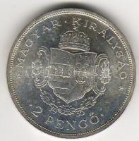1935. "Rákóczi" 2P ezüst T:1/2+! Extrém jó állapotban, ritka!