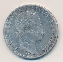 Ausztria 1860A 1Fl Ag T:2-/3
Austria 1860A 1 Florin Ag C:VF/F