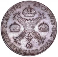 Olasz Államok / Milánó 1793M Tallér Ag "II. Ferenc" (29.4g) T:2- ph. /
Italian States / Mi...