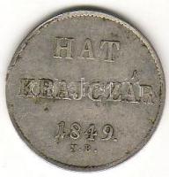 1849NB. 6kr ezüst T:2+