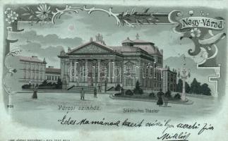 Nagyvárad theatre litho