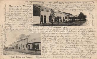 Facset, Facsád co-operative store and Hotel König (fl)