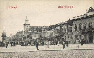 Kolozsvár Deák street, Grand Café and the shop of Jenő Stief