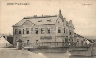 Vajdahunyad Cserna bridge, the shop of Viktor Hummel