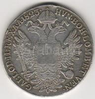 Ausztria/ magyar verdejel 1823G II. Ferenc Thaler ezüst T:3/4+ pici ph. R!