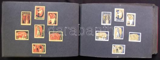 cca 3.200db szovjet gyufacímke teljes sorozatokkal nagyméretű albumba rendszerezve