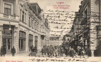 Lugos Deák street, Café Corso and the shop of Franz Horger