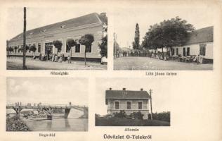 Ótelek with railway station and the shop of János Löbl