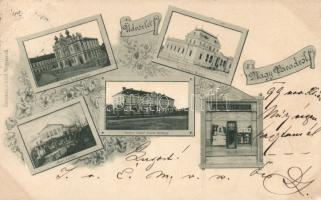 1899 Nagyvárad with Orthodox synagogue and the shop of Adolf Sonnenfeld