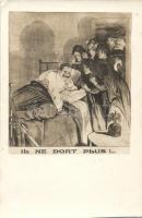 Il ne dort plus...! / Wilhelm II, political satire card