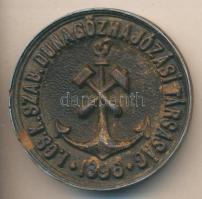 1896 "I. cs.K. Szab. Dunagőzhajózási Társaság" "Kőszénbányái sajtolt és pirszén gyárt...