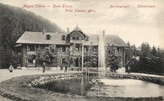 Tátra Barlangliget Villa Szepes Béla