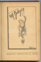 1942 Nemzeti Könyvtár 58-62. száma bekötve: Vak Bottyán, Vándor a hegyek között, Székelyvér, Öreg malom árnyai, Fekete vihar