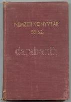 1942 Nemzeti Könyvtár 58-62. száma bekötve: Vak Bottyán, Vándor a hegyek között, Székelyvér, Öreg ma...