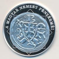 DN "A magyar nemzet pénzérméi - Első kettőskereszt címerben 1172-1196." Ag (0,999) emlékérem (10,37g/35mm) T:PP tanúsítvánnyal!
