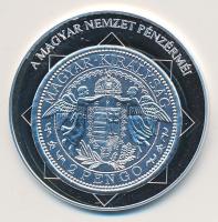 DN "A magyar nemzet pénzérméi - Madonna utoljára forgalmi pénzen 1929-1939." Ag (0,999) emlékérem (10,37g/35mm) T:PP tanúsítvánnyal!