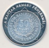 DN "A magyar nemzet pénzérméi - A háború kétnyelvű pénze 1914-1918." Ag (0,999) emlékérem (10,37g) T:PP tanúsítvánnyal!