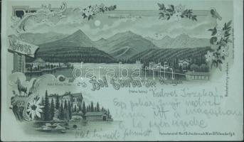 1898 Tátra Csorba-tó, Hotel Klimo litho