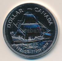 Kanada 1979. 1$ Ag "Griffon-hajó" T:PL tanúsítvánnyal Canada 1980. 1 Dollar Ag "Griffon ship" C:PL