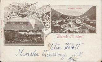 Tiszolc railway station, locomotive (fl)