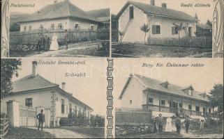 Benesháza with railway station, post office and forestry house