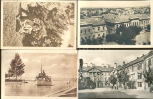 22 db vegyes tematikájú képeslap az 1950-es évek környékéről, főként magyarországi városokról, néhány motívumlappal