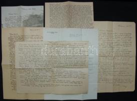 1945 Holocaustból megmenekült túlélő 6db személyes levele, benne emlékezés a vészkorszak eseményeire