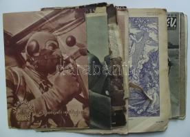 11db klf katonai témájú folyóirat (Vasárnapi újság, Képes vasárnap, Új idők, stb.) és egy földrajzi ...