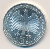NSZK 1977J 5M Ag "Carl Friedrich Gauss" T:1 GFR 1977J 5 Mark Ag "Carl Friedrich Gauss C:Unc
