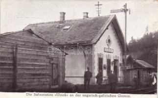 Uzsok railway station, Hungarian-Galician border