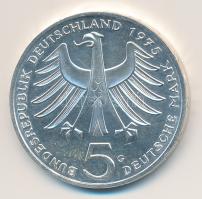 NSZK 1975G 5M Ag "Schweitzer" T:1 GFR 1975G 5 Mark "Schweitzer" C:Unc