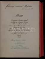 1905 Müller Antal az Országos Kaszinó és a Park klub vendéglőse által készített alkalmi ebédek étren...