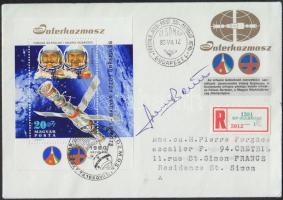 1980 Farkas Bertalan aláírása futott Interkozmosz FDC-n