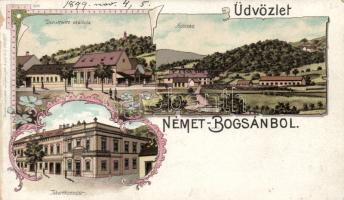 1899 Németbogsán Kolcán, Hotel Demetrovits litho