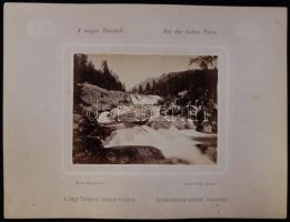 Cca 1880,a Tarpatak 12×16 cm-es kartonlapra kasírozott fekete-fehér fotó.Divald Károly felvétele,Eperjes.Kis szakadás a kartonlapon.