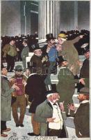 Stock market, judaica, artist signed