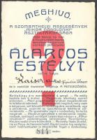 1929,a szombathelyi agglegények "Mikor Nősülünk" asztaltársaságának számozott meghívója.
A...