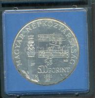 1981. 500Ft Ag "Bartók Béla" T:BU eredeti MNB plasztiktokban!