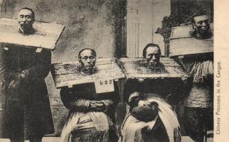 Chinese prisoners in the cangue