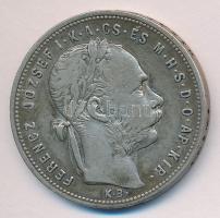 1881KB. 1Ft Ag "Középcímer" T:2-/3