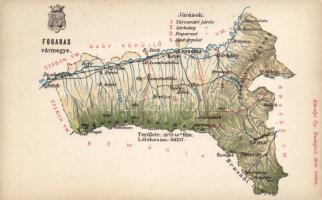 Fogaras county map