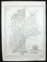 1811 Hont vármegye térképe Görög Demeter Magyar Átlás-ából. Rézmetszet. /  Map of Hont county. Etching. B. Biller. 38x28 cm