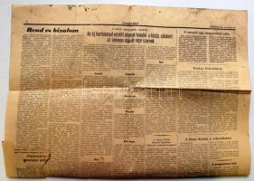 1956 október 28. és 29. Szabad Nép c. folyóirat száma a forradalom híreivel és az új nemzeti kormány...