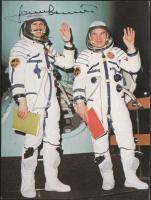 1980 Első Szovjet Magyar Közös űrrepülés fotólap Kubaszov és Farkas Bertalan aláírásával