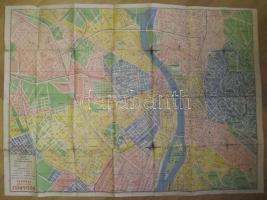 Acél testvérek: Budapest térképe közlekedési útvonalakkal / Map of Budapest 70x52 cm